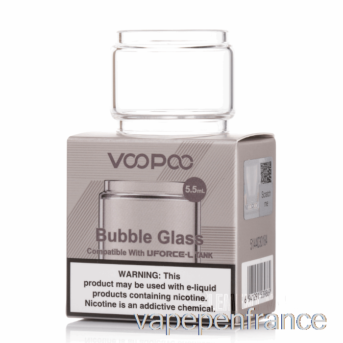 Voopoo Uforce-l Verre De Remplacement 4 Ml Stylo Vape En Verre Droit